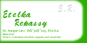 etelka repassy business card